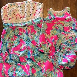 Lilly Pulitzer mommy and me lobsters in love set